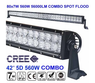 Люстра світлодіодна 42 "560W 5D CREE Пряма