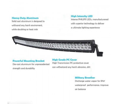 Люстра світлодіодна 52 "500W CREE Curved Bar