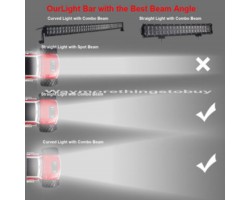 Люстра світлодіодна 52 "500W CREE Curved Bar-foto2