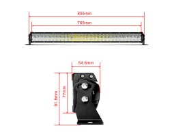 Люстра світлодіодна 32 "720W CREE Пряма-foto3