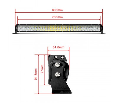 Люстра світлодіодна 32 "720W CREE Пряма