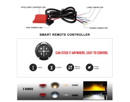 Універсальний комплект 12В 40А для ламп з подвійним світлом-foto2