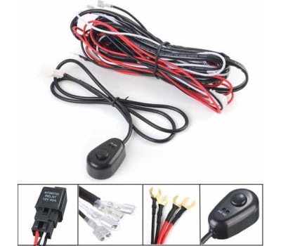 Універсальний комплект 12В 40А з кнопкою Універсальний комплект 12В 40А з кнопкою