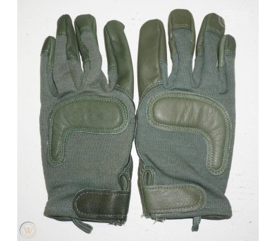 Бойові рукавички армії США HWI KEVLAR/LEATHER SAGE GREEN CUT RESISTANT