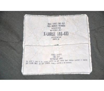 Вогнетривка утеплена куртка пілота армії США USAF CWU-45/P