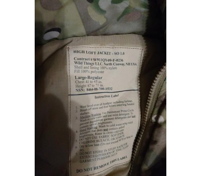 Куртка Wild Things Level 7 Multicam High Loft