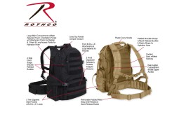 Рюкзак Rothco Multi-Chamber MOLLE Assault Pack