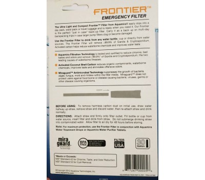Фільтр Aquamira Frontier Emergency Water Filter System