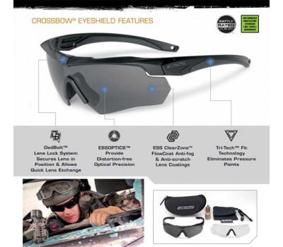 Захисні окуляри ESS Crossbow (2 скла)