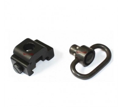 Антабка швидкознімна + кріплення за пікатінні зверху