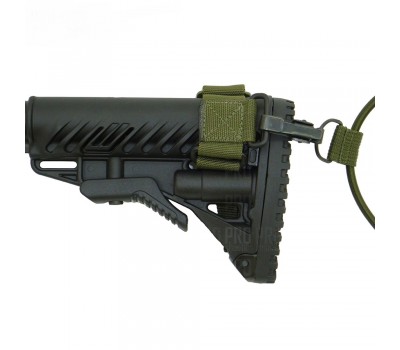 Приклад складаний FAB M4 з амортизатором для AK 47, полімер, чорний