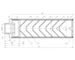 Глушник до АК74 / АК74М / АКС74У різьба М24х1,5-foto5